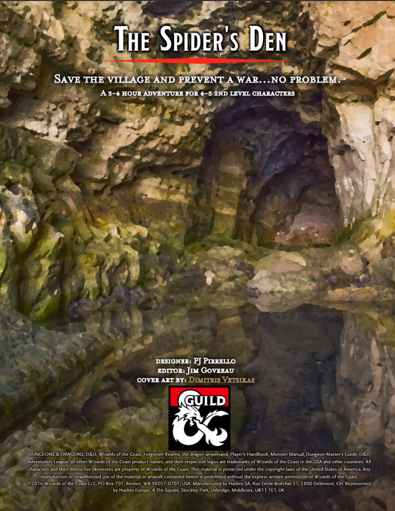 Into the Underdark Part 2: The Spider's Den